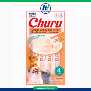 Inaba Churu Sabor Pollo con Salmón - Set 4 unidades