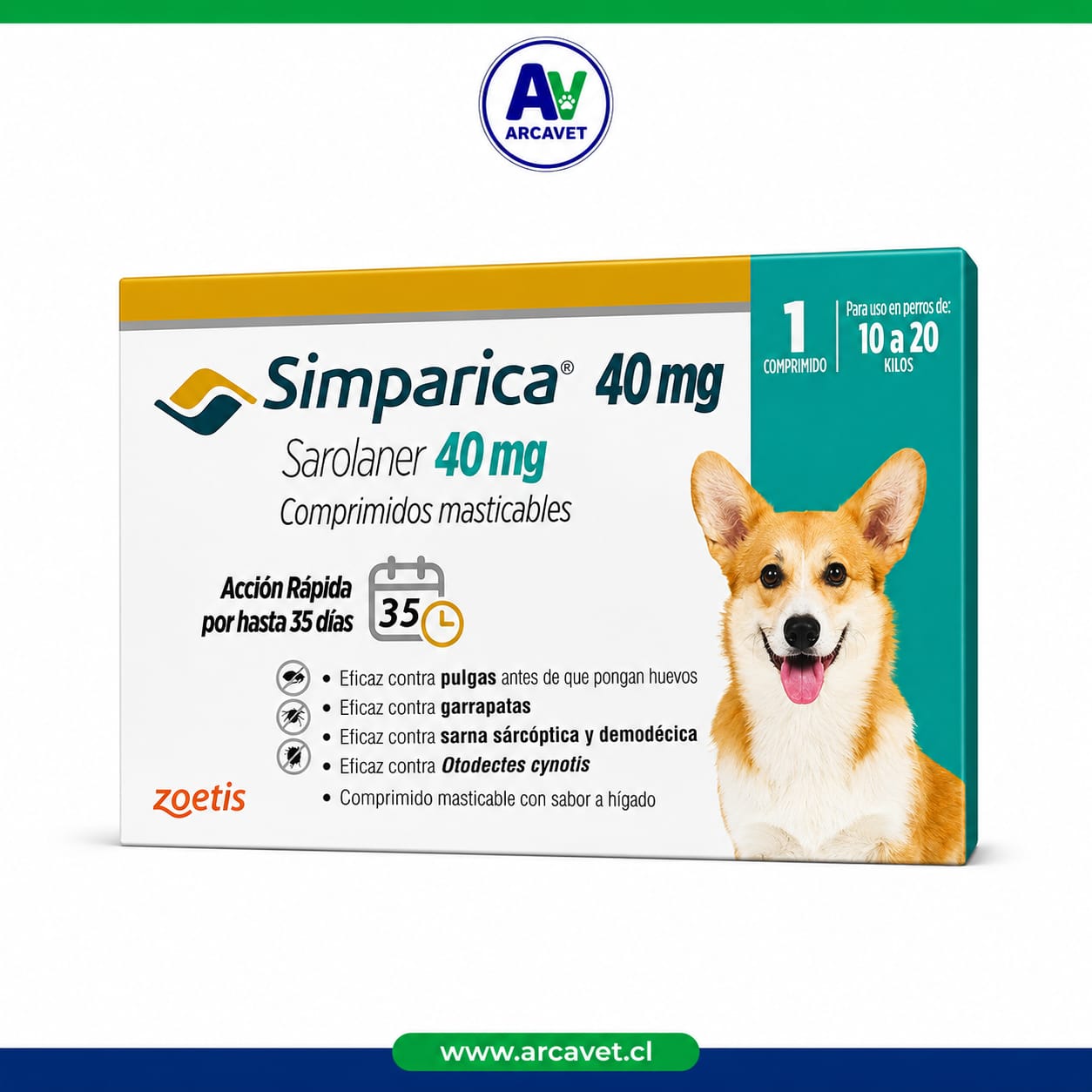 Simparica 10 a 20 Kg