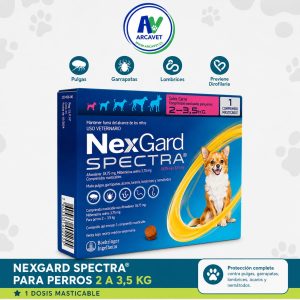 Antiparasitario masticable perro NexGard SPECTRA 2 a 3,5 Kg